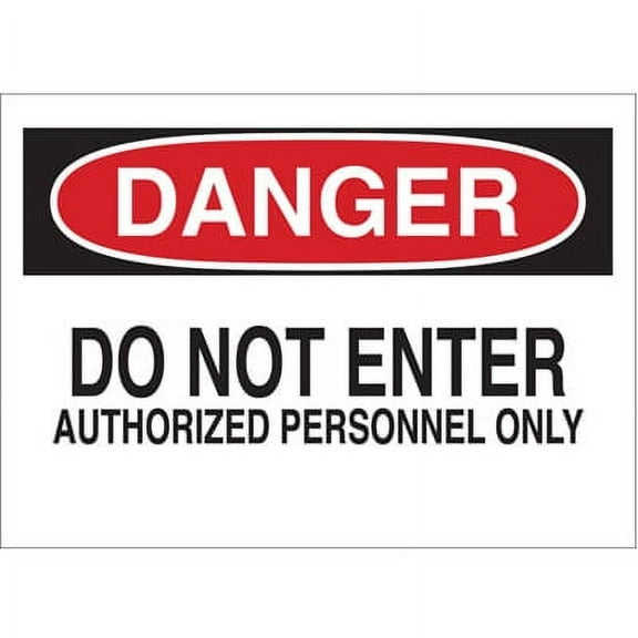 Pack of 1, Brady 84054, B302-7X10-Wk-O-Dan-Donotenterauthori