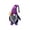 Purple, variant on Halloween Skeleton Faceless Old Man Gnome Ornament Fabric Plastic Spooky Figurine Window Sill Home Decor Haunted House Party Supply Prop 9.1-Inch Black