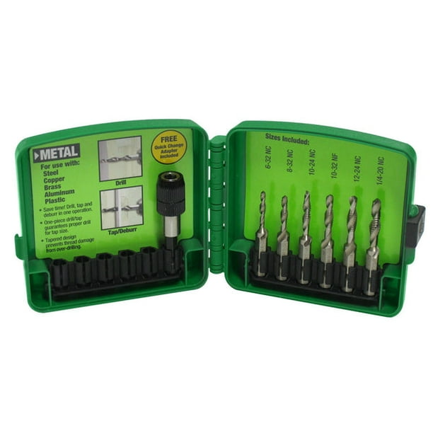 Greenlee DTAPKIT Combination Drill and Tap Bit Set, 632 to 1/420, 6
