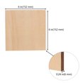 thumbnail image 2 of KOHAND 20 Pack 6 x 6 inches Unfinished Wood Squares, 1/4 Inch Basswood Plywood sheets for Crafts, DIY Projects, 2 of 5