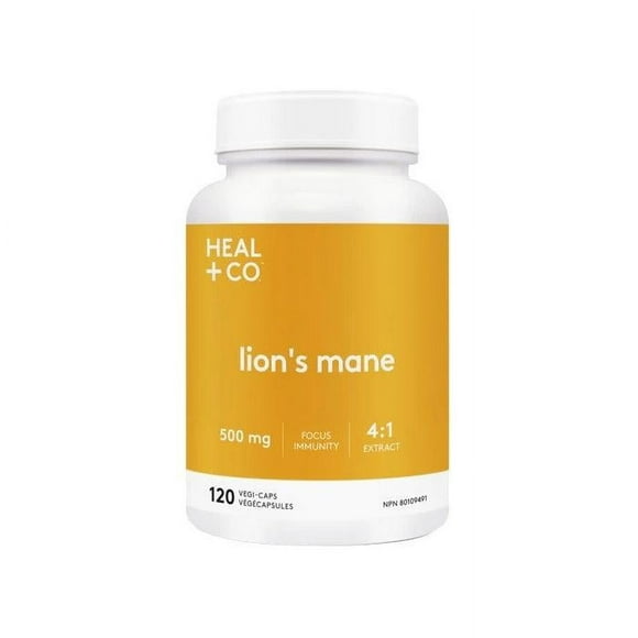 Heal + Co. - Lion's Mane (4:1 Extract) 500mg, 120 Capsules