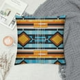 thumbnail image 2 of COMIO  Modern Simple Geometric Style Vibrant Orange Throw Pillow Covers., 2 of 5