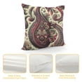 thumbnail image 4 of Orinice Linen Throw Pillow Cover Watercolor Paisley on White Cold Colors Indian Persian Turkish Home Decor Pillowcase  Cushion Cover for Sofa Couch Bed and Car White, 4 of 5