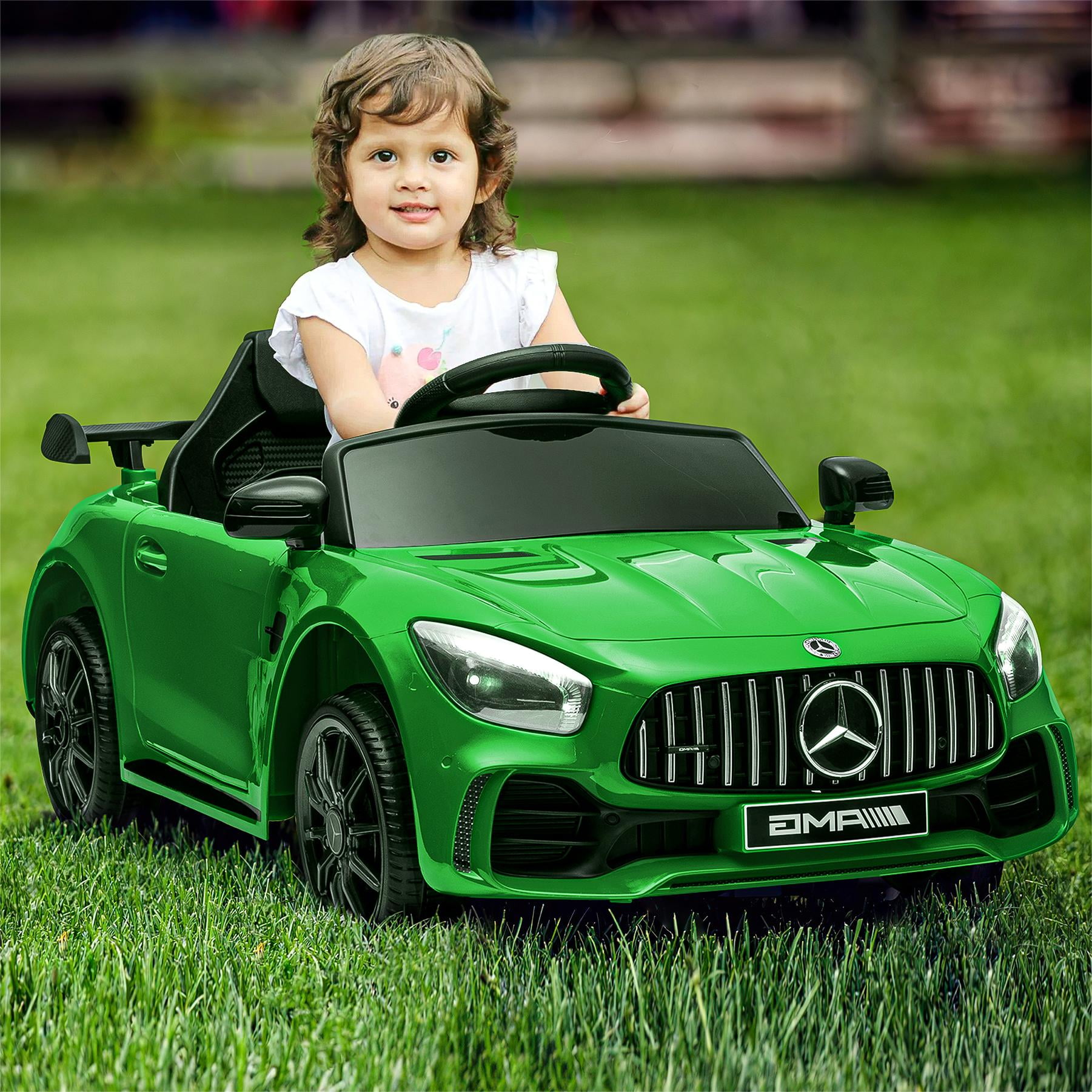 Kepooman Dual Drive 12V 4.5Ah Electric Kids Toy with 2.4G Remote Control Mercedes-Benz Sports Car, Green kids ride on Kepooman Dual Drive 12V 4.5Ah Electric Kids Toy with 2.4G Remote Control Mercedes-Benz Sports Car, Green kids ride on