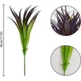 thumbnail image 6 of ZOELNIC 4/8Pcs Artificial Grass Plants Outdoor UV Resistant Fake Faux Greenery Stems for Home Window Garden Office Patio Pathway Front Porch Garden Decor, 6 of 7