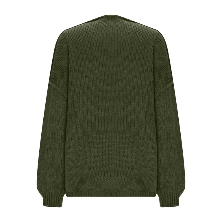 Womens Oversized Cardigan Sweaters 2026 Fall Long Lantern Sleeve