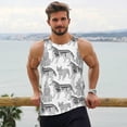 thumbnail image 6 of Lsque German Shepherd Dog Pattern Mens Tank Tops Muscle Athletic Quick Dry Sleeveless Workout Fitness T Shirts Beach Tank Top, Loose-fit Sleeveless Shirt for Men-4X-Large, 6 of 7