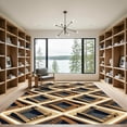 thumbnail image 2 of ODIKA 8' x 10' Machine Washable Non-Slip Area Rug, geometric geometric High Traffic Rug, Beige, 991057, 2 of 7
