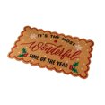 thumbnail image 2 of Christmas Door Mat, Decorative Scalloped Floor Rug, Indoor Outdoor Welcome Doormat, 29.53x17.72inch, 2 of 6