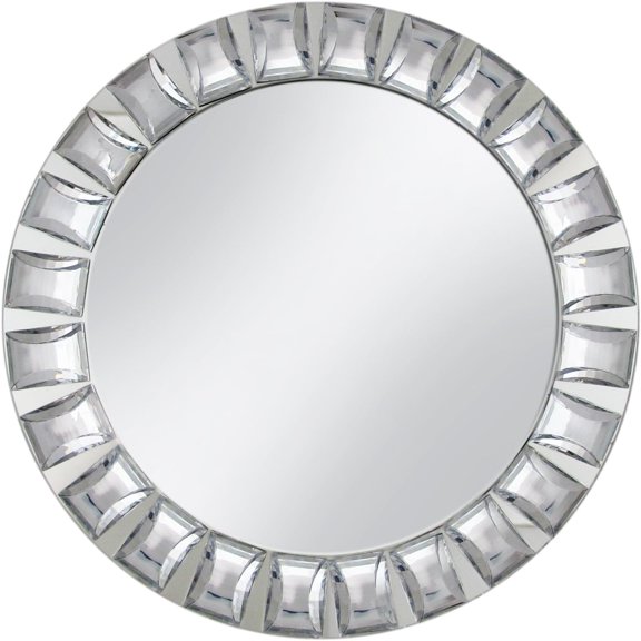 Round Mirror Glass Charger - Etching Personalized Gift Item
