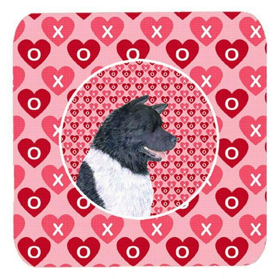 Akita Foam Coasters, Set Of 4