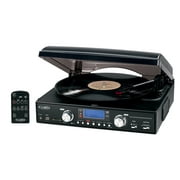 Jensen JTA-460 3-Speed Stereo Turntable with AM/FM Stereo Radio