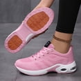 thumbnail image 3 of Running Shoes for Women Lace up Mesh Sneakers Antislip Air Cushion Breathable Tennis Shoes Lightweight Sneakers Pink Size 8, 3 of 6
