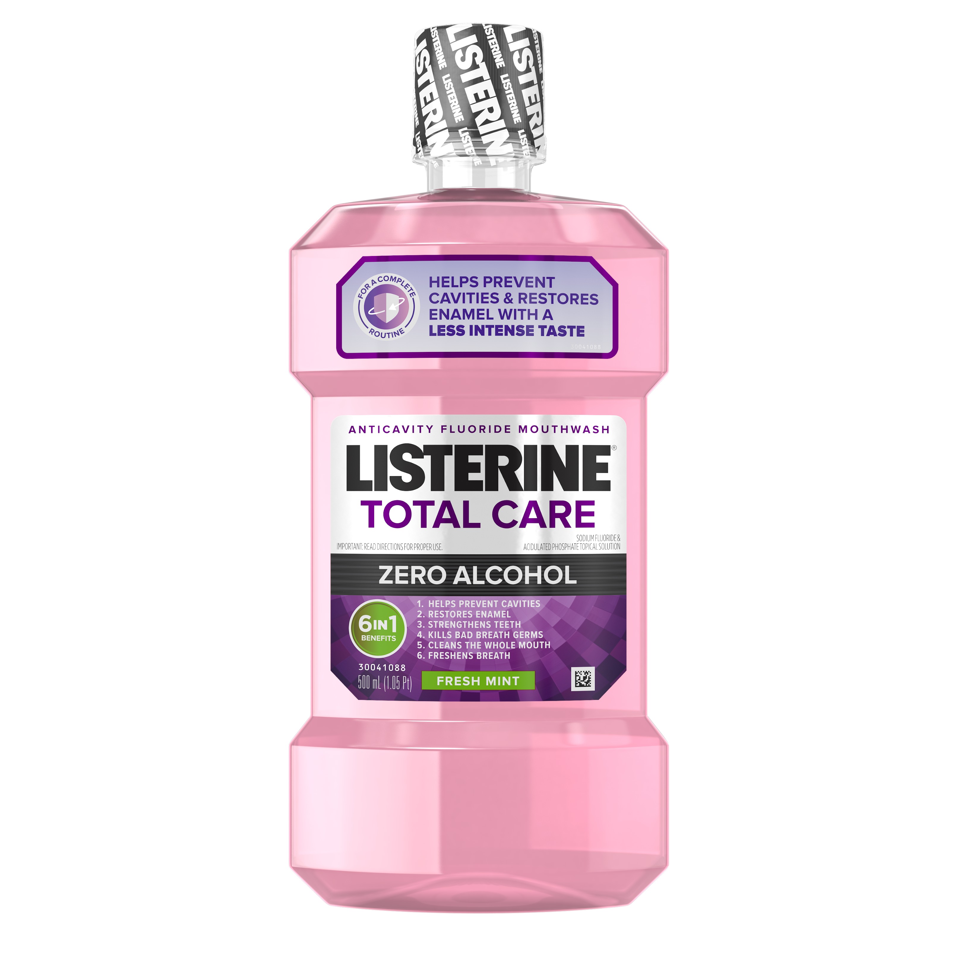 Listerine Total Care Zero AlcoholFree Mouthwash, Fresh Mint, 500 mL