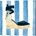 thumbnail image 3 of Great Art Now Beach Glam Navy on Stripes by Mercedes Lopez Charro 2 Piece Canvas Art Set Each 14"W x 14H, 3 of 3