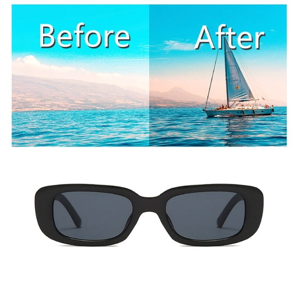 2@#Sun Glasses Day Night Vision Driver's Eyewear Car Accessories Classic Sunglasses Men Women Driving Ultraviolet-Proof MaleWhite frame gray He Qiyong unisex