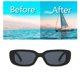 thumbnail image 1 of 2@#Sun Glasses Day Night Vision Driver's Eyewear Car Accessories Classic Sunglasses Men Women Driving Ultraviolet-Proof MaleWhite frame gray He Qiyong unisex, 1 of 1