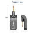 thumbnail image 4 of Pick Up WS-1 Sistema inalámbrico de guitarra de 2,4 GHz Transmisor y receptor de audio recargable 4 canales Transmisión de 30 m Cabeza giratoria de 282º Resistencia de 5H para guitarra eléctrica Violí Tomshoo Pick Up, 4 of 6