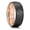 Black-Rose Gold-8mm, variant on 8mm Hammered Tungsten Rings for Men Women Domed Black Matte Brushed Engagement Mens Wedding Band Comfort Fit Size 10