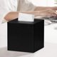 thumbnail image 1 of (Black) Facial Tissue Box Cover/holder For Bathroom Vanity Countertops - Black, 1 of 5