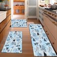 thumbnail image 2 of Floral Kitchen Rugs Sets of 3, Non Slip Kitchen Rugs and Mats Washable Farmhouse Kitchen Rugs Floral Kitchen Floor Mat Carpet Runner Rugs for Hallway Laundry Room, 2 of 12