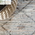 thumbnail image 4 of nuLOOM Stride Leather Tribal Flatweave Area Rug, 4' x 6', Gray, 4 of 4