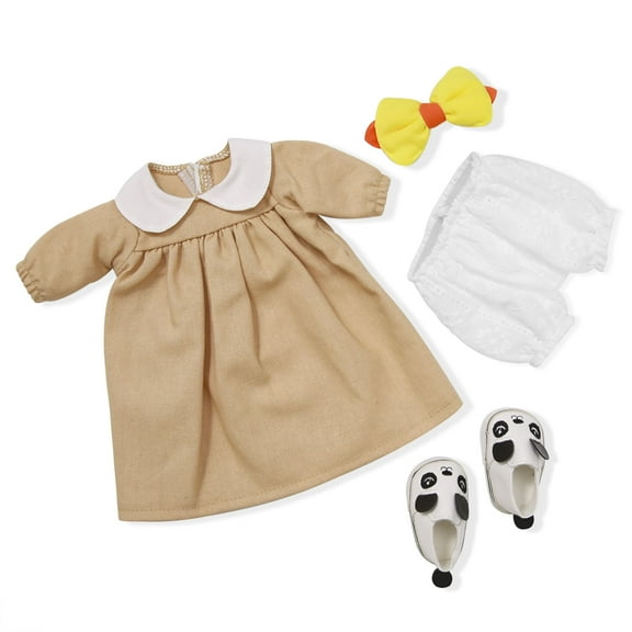 BlissfulPixie Handmade Waldorf Doll Clothes 12 inch clothing Set with Pretty Box Girl Christmas Birthday Gift-Ada's Clothes Accessories