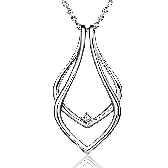 Soporte de anillo geométrico, collar, colgante, joyería para mujer, novia, esposa