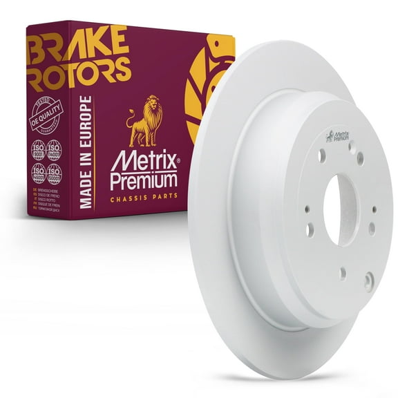 Metrix Premium Chassis Parts - 12.01 inch (305mm) Rear Coated Solid Disc Brake Rotor Fits 2013-2018 Acura RDX, 2014-2016 Honda CR-V, Replacement 981041FZN, Made in Europe