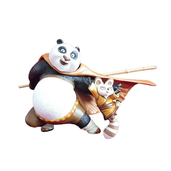 2008 Po and Shifu (Kung Fu Panda) Hallmark Keepsake Christmas Tree Ornament - QXI4261