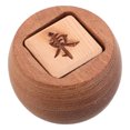 thumbnail image 1 of MOVTOTOP Mahjong Wind Indicator Crafted from Durable Wood for Home Game Play with Classic Design and Coffee Color 4.5x3.2 Inches, 1 of 7