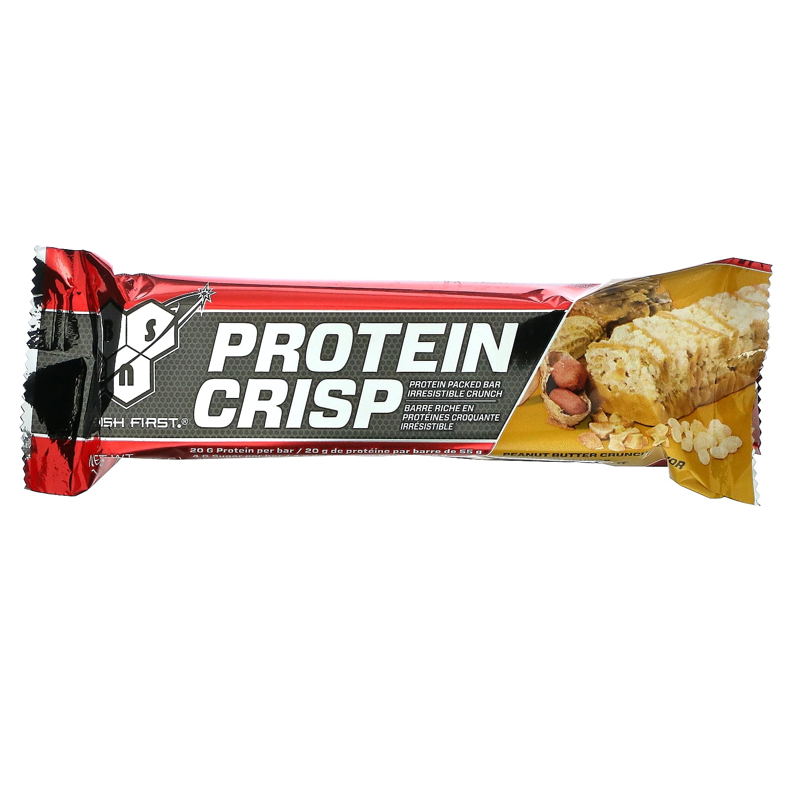 BSN Protein Crisp, Peanut Butter Crunch, 12 Bars, 1.94 oz (55 g) Each