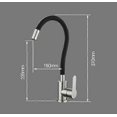 thumbnail image 2 of Black Kitchen Faucet, Flexible Kitchen Faucet With 2 Spray Modes, 360 Rotatable Kitchen Mixer, Kitchen Sink Faucet With Water Saver, 2 of 5