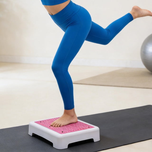 Taburete de escalón, elevador de escalones, ayuda para escaleras de cocina, portátil, antideslizante, , taburete para silla, personas Blanco Rosa