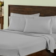 thumbnail image 2 of BNM Deep Pocket Cotton Blend Bed Sheet Set, King, Light Grey, 2 of 6