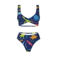 thumbnail image 4 of Daiia Dinosaurs Women's Bikini Set Two Piece Swimsuit High Waisted Bikini Adjustable Straps Bikini Perfect for Beach, Pool, and Summer Vacation-XX-Large, 4 of 9