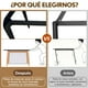 thumbnail image 5 of Mesa de Comedor Escritorio Oficina Moderna de Piedra Sinterizada Gris 140x80 cm Estilo Elegante Interior Exterior, 5 of 10