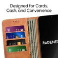 thumbnail image 5 of RadEnergy EMF Blocking Leather Wallet Phone Case for Google Pixels with Card Holder, Anti Radiation EMF Protection, Radiation Blocker Cell Phone Leather Flip Folio Case (Brown, for Pixel 10 Pro), 5 of 7
