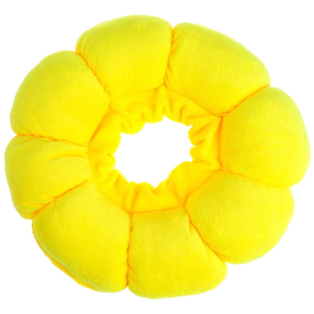 unbranded Collar Protector Para De Tela Plush Amarillo Adaptable Y Para Evitar Lamidos