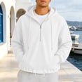 thumbnail image 2 of Gyexs Mens Hoodies Long Sleeve Casual Loose Fit Pullover Hooded Warm Sweatshirts Fall Fashion, 2 of 6