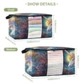 thumbnail image 2 of Foldable Clothes Storage Bags Clothes Organizer Bin with Clear Windows for Clothes Bedding Psychedelic Art Unicorn, 2 of 6