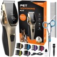 thumbnail image 1 of Kit de peluquería canina OCPEET de bajo ruido, inalámbrico, 4 en 1, cortapelos, 1 of 5