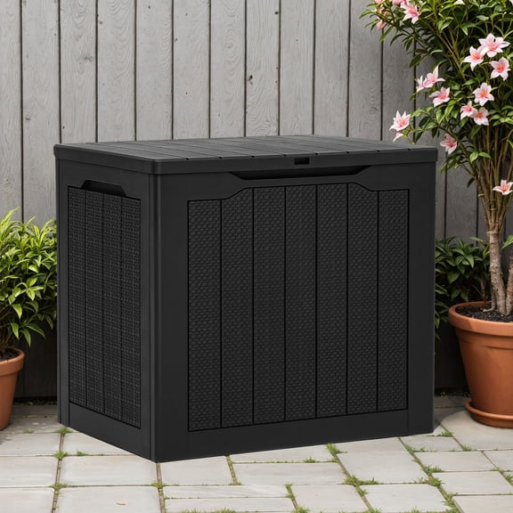 Uforic 30 Gallon Resistant Resin Outdoor Storage Box