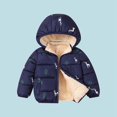thumbnail image 6 of Actoyo Kids Boys Girls Padded Detachable Hooded Mock Puffer Jacket Winter Coat Children Outerwear, 6 of 6