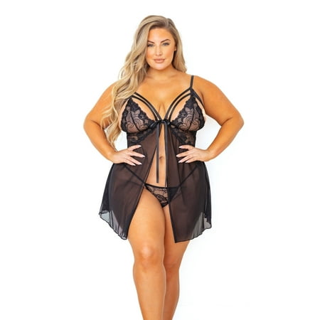 

POSESHE Women s Regular & Plus Size Sexy Lingerie Fairy Fantasy Babydoll