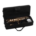 thumbnail image 2 of Muslady Eb Alto Saxophone Sax Brass Lacquered Gold 82Z Key Type Woodwind Instrument with Padded Carry Case Gloves Cleaning Cloth Brush Sax Straps Reeds, 2 of 7