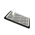 thumbnail image 2 of lionlar Dog Potty Toilet with Removable Post Reusable Portable Dogs Urinal Grid Tray for Black, 2 of 9