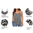 thumbnail image 2 of CASSIE LIZ Ladies Plus Size 4X Tank Tops Black Camo Shirts Crew Neck Sleeveless Pullover Loose Hem Summer Shirts 4XL 24W 26W, 2 of 3