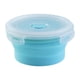 thumbnail image 1 of Recipiente redondo plegable para alimentos con tapa hermética para acampar. XL 1200ML azul, 1 of 5