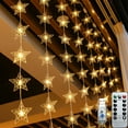 thumbnail image 1 of Guirlandes Lumineuses de Noël avec Télécommande pour Décoration de Fête de Mariage Intérieur Extérieur, 1 of 8